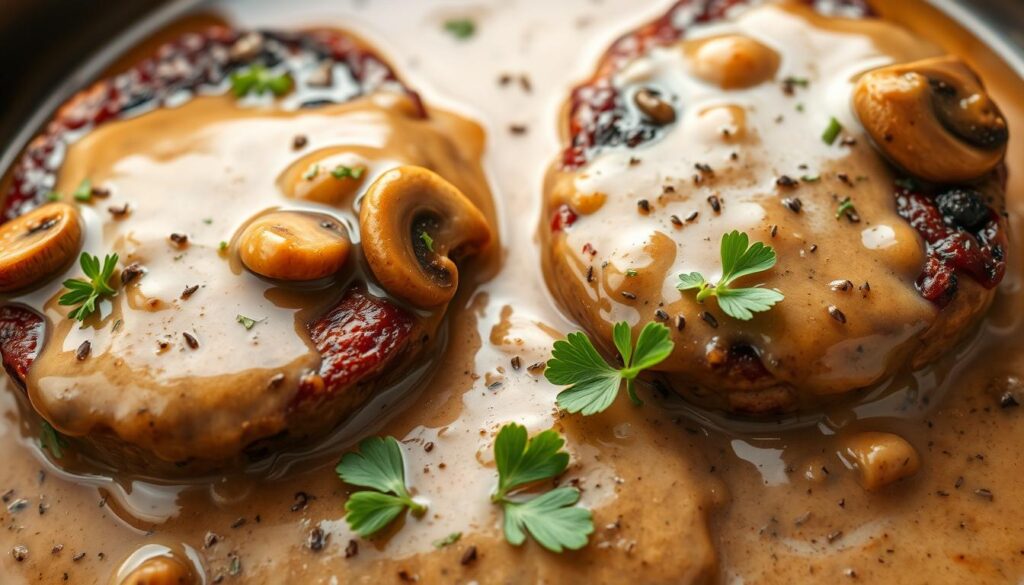 Mushroom Gravy for Salisbury Steaks